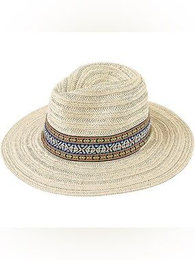 Charleston shoe co tan straw hat fedora